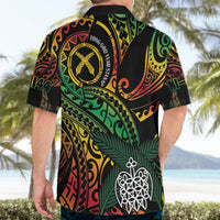 Vanuatu Indipendens Dei Hawaiian Shirt Mix Traditional Sand Drawing LT7 - Polynesian Pride