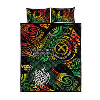 Vanuatu Indipendens Dei Quilt Bed Set Mix Traditional Sand Drawing LT7 - Polynesian Pride