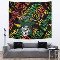 Vanuatu Indipendens Dei Tapestry Mix Traditional Sand Drawing LT7 Colorful - Polynesian Pride