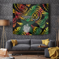 Vanuatu Indipendens Dei Tapestry Mix Traditional Sand Drawing LT7 - Polynesian Pride