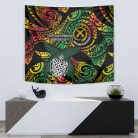 Vanuatu Indipendens Dei Tapestry Mix Traditional Sand Drawing LT7 - Polynesian Pride