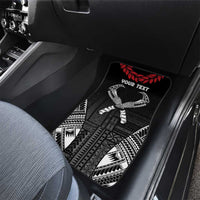 Personalized Talofa Samoa Car Mats Ulafala With Toa Nifo'oti - Black LT7 - Polynesian Pride