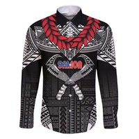 Personalized Talofa Samoa Family Matching Puletasi and Hawaiian Shirt Ulafala With Toa Nifo'oti - Black