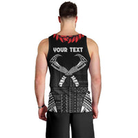 Personalized Talofa Samoa Men Tank Top Ulafala With Toa Nifo'oti - Black