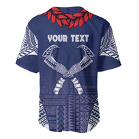 Personalized Talofa Samoa Baseball Jersey Ulafala With Toa Nifo'oti - Blue