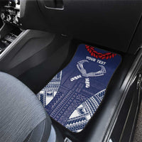 Personalized Talofa Samoa Car Mats Ulafala With Toa Nifo'oti - Blue LT7 - Polynesian Pride