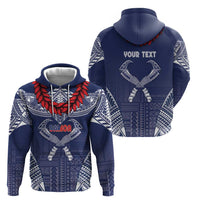 Personalized Talofa Samoa Hoodie Ulafala With Toa Nifo'oti - Blue