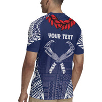 Personalized Talofa Samoa Rugby Jersey Ulafala With Toa Nifo'oti - Blue