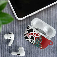 New Zealand Silver Fern Christmas Tree AirPods Case Meri Kirihimete LT7 - Polynesian Pride