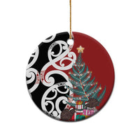 New Zealand Silver Fern Christmas Tree Ceramic Ornament Meri Kirihimete - Polynesian Pride