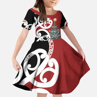 New Zealand Silver Fern Christmas Tree Family Matching Off Shoulder Maxi Dress and Hawaiian Shirt Meri Kirihimete - Polynesian Pride