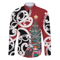 New Zealand Silver Fern Christmas Tree Family Matching Puletasi and Hawaiian Shirt Meri Kirihimete - Polynesian Pride