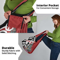 New Zealand Silver Fern Christmas Tree Grocery Bag Meri Kirihimete - Polynesian Pride