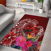 Personalized Samoa Meri Krisimasi Area Rug Segasegamau'u Mix Siapo LT7 - Polynesian Pride