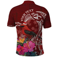 Personalized Samoa Meri Krisimasi Polo Shirt Segasegamau'u Mix Siapo LT7 - Polynesian Pride