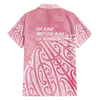 Breast Cancer Awareness Maori Hawaiian Shirt Kia Kaha Kia Maia Kia Manawanui - Polynesian Pride