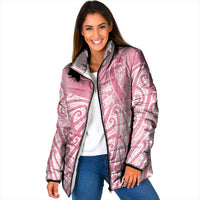 Breast Cancer Awareness Maori Padded Jacket Kia Kaha Kia Maia Kia Manawanui - Polynesian Pride
