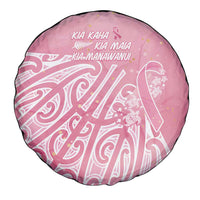 Breast Cancer Awareness Maori Spare Tire Cover Kia Kaha Kia Maia Kia Manawanui - Polynesian Pride