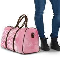 Breast Cancer Awareness Maori Travel Bag Kia Kaha Kia Maia Kia Manawanui - Polynesian Pride