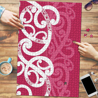 Breast Cancer Awareness Maori Puzzle Koru Kowhaiwhai - Polynesian Pride