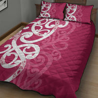 Breast Cancer Awareness Maori Quilt Bed Set Koru Kowhaiwhai - Polynesian Pride
