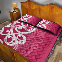 Breast Cancer Awareness Maori Quilt Bed Set Koru Kowhaiwhai - Polynesian Pride