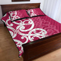 Breast Cancer Awareness Maori Quilt Bed Set Koru Kowhaiwhai - Polynesian Pride