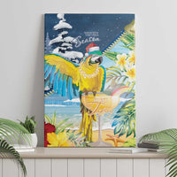 Funny Tropical Christmas Canvas Wall Art Tis The Season To Get Tipsy LT7 - Polynesian Pride