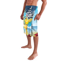 Funny Tropical Christmas Lavalava Tis The Season To Get Tipsy LT7 - Polynesian Pride