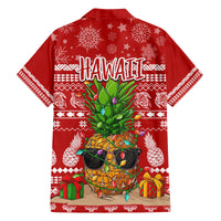 Hawaii Pineapple Christmas Family Matching Puletasi Dress and Hawaiian Shirt Mele Kalikimaka LT7 - Polynesian Pride