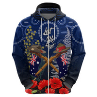 Anzac Hoodie Australia Aboriginal Mix New Zealand Slouch Hats LT7 - Polynesian Pride