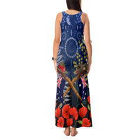 Anzac Tank Maxi Dress Australia Aboriginal Mix New Zealand Slouch Hats LT7 - Polynesian Pride