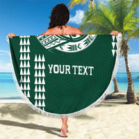 Hawaii Rainbow Warriors Personalized Beach Blanket Kakau Ikakai Laau Pama