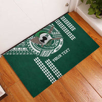 Hawaii Rainbow Warriors Personalized Rubber Doormat Kakau Ikakai Laau Pama