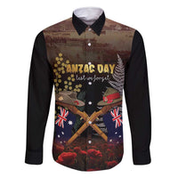 Australia - New Zealand ANZAC Family Matching Long Sleeve Bodycon Dress and Hawaiian Shirt Gallipoli ANZAC Cove Landing