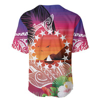 Kia Orana Cook Islands Baseball Jersey Sunset Dream