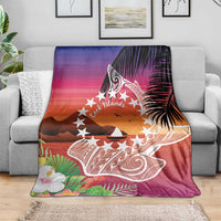 Kia Orana Cook Islands Blanket Sunset Dream LT7 - Polynesian Pride