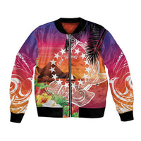 Kia Orana Cook Islands Bomber Jacket Sunset Dream