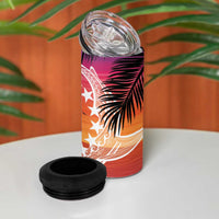 Kia Orana Cook Islands 4 in 1 Can Cooler Tumbler Sunset Dream LT7 - Polynesian Pride