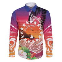 Kia Orana Cook Islands Family Matching Puletasi and Hawaiian Shirt Sunset Dream