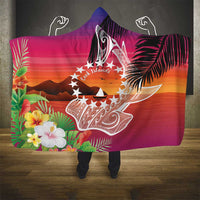 Kia Orana Cook Islands Hooded Blanket Sunset Dream LT7 - Polynesian Pride