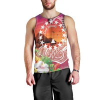 Kia Orana Cook Islands Men Tank Top Sunset Dream LT7 - Polynesian Pride