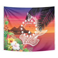 Kia Orana Cook Islands Tapestry Sunset Dream