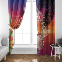 Kia Orana Cook Islands Window Curtain Sunset Dream LT7 - Polynesian Pride