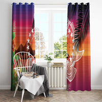 Kia Orana Cook Islands Window Curtain Sunset Dream LT7 - Polynesian Pride