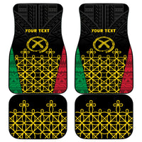 Vanuatu Indipendens Dei Car Mats Tribal Sand Drawing LT7 - Polynesian Pride