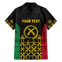 Vanuatu Indipendens Dei Family Matching Tank Maxi Dress and Hawaiian Shirt Tribal Sand Drawing