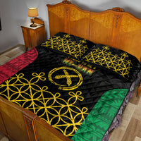 Vanuatu Indipendens Dei Quilt Bed Set Tribal Sand Drawing LT7 - Polynesian Pride