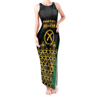 Vanuatu Indipendens Dei Tank Maxi Dress Tribal Sand Drawing LT7 Women Colorful - Polynesian Pride