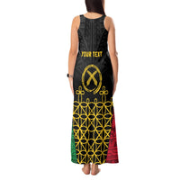 Vanuatu Indipendens Dei Tank Maxi Dress Tribal Sand Drawing LT7 - Polynesian Pride